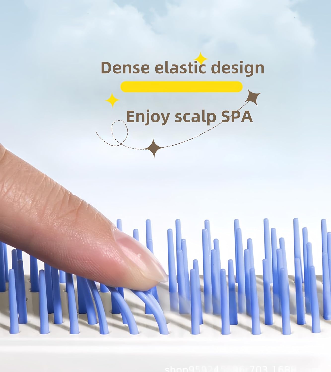 2 X Self-Cleaning Hair brush - Anti-Static Massage Comb with Retractable Bristles