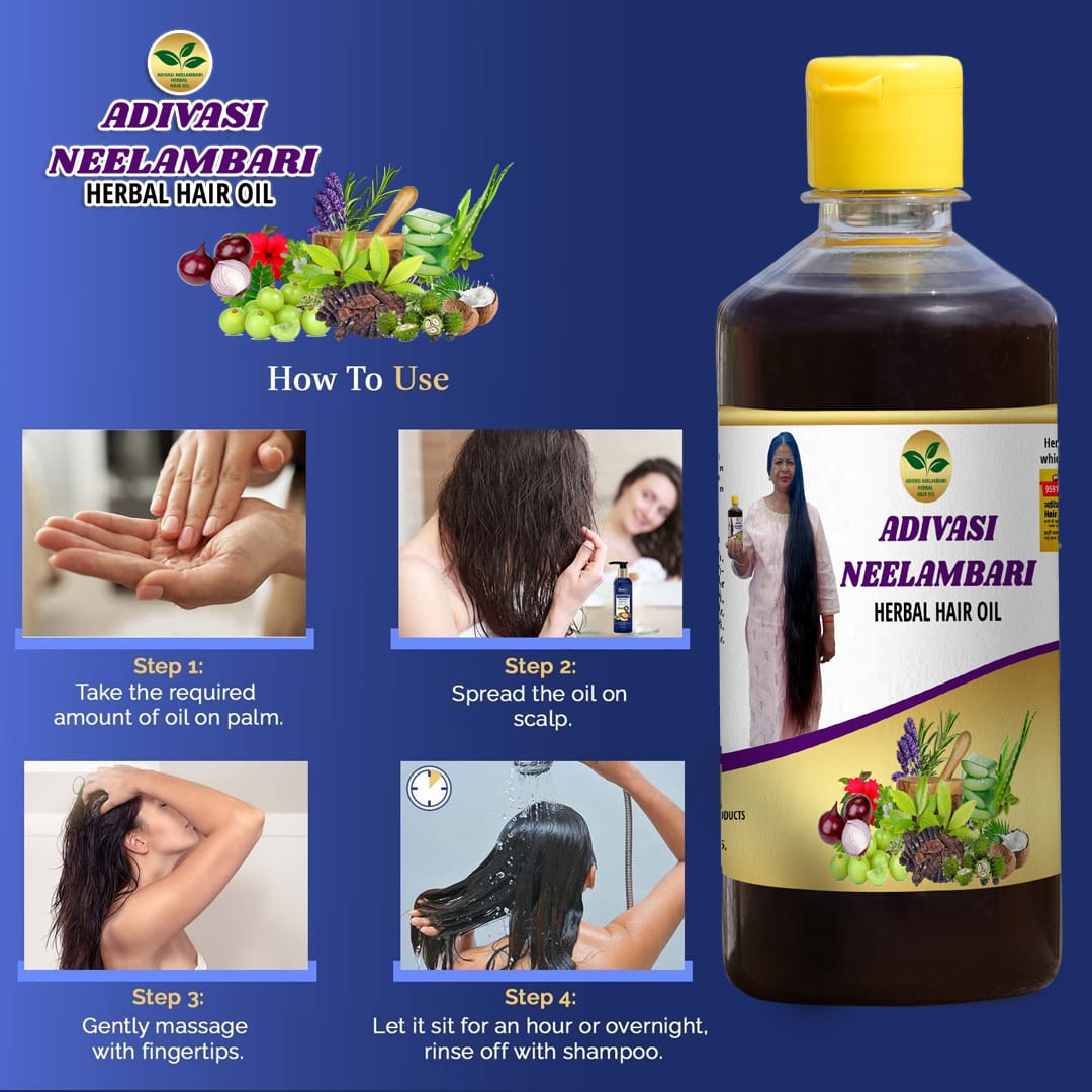 Adivasi Neelambari Herbal Hair Oil🌿